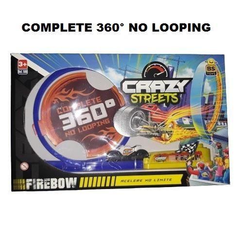 Imagem de Pista Com Lançador Crazy Streets Fire Bow -Looping com Moto -Bs Toys