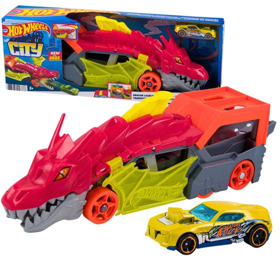 Pista de carros Hot Wheels City Reboque de Dragão Vermelho - MATTEL ...