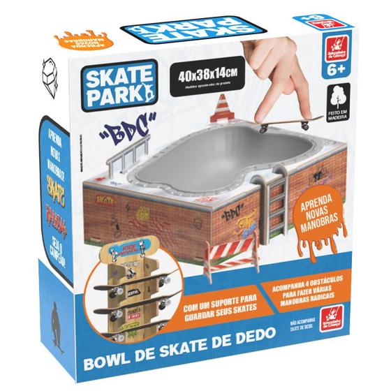 Imagem de Pista de skate de dedo em formato de bowl