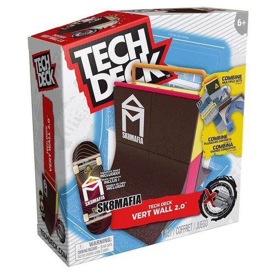 Imagem de Pista de Skate de Dedo Tech Deck Vert Wall 2.0 Sunny