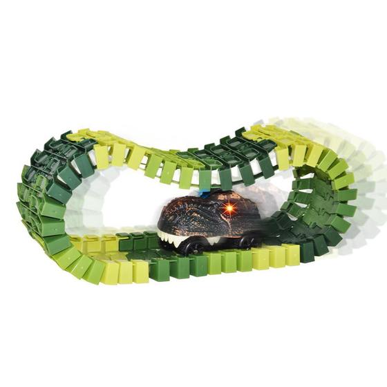 Imagem de Pista Dinossauro Track Maluca Com Luz Dm Toys