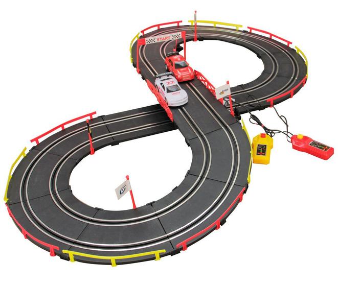 Pista Dupla Autorama Elétrico Com Controle Remoto Meninos Com 2 Carrinhos Corrida Fórmula Curvas Menor preço em Pista Dupla Autorama Elétrico Com Controle Remoto Meninos Com 2 Carrinhos Corrida Fórmula Curvas