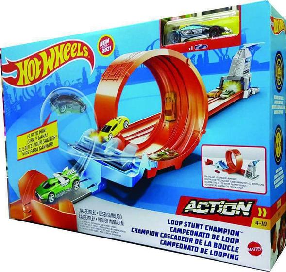 Imagem de Pista E Veículo Hot Wheels - Campeonato De Looping