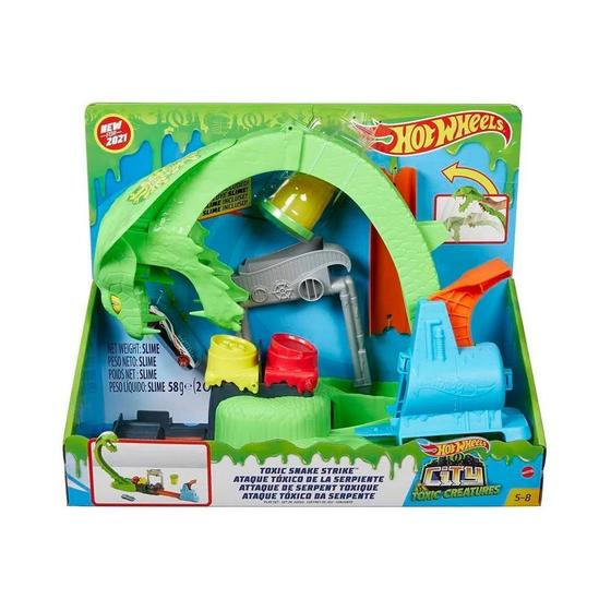 Pista Hot Wheels Serpiente Pista Hot Wheels Ataque Tóxico Da