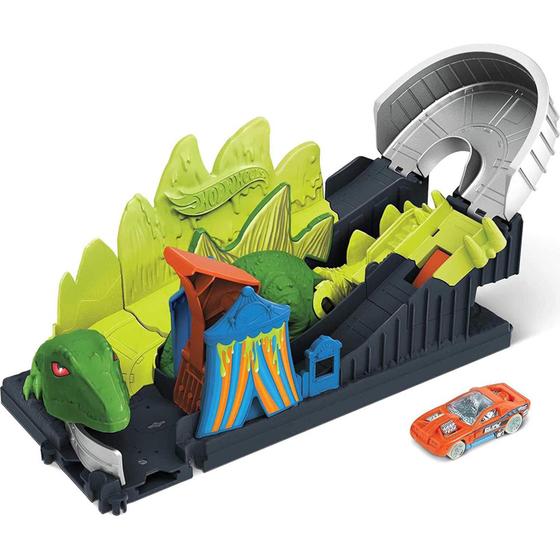 Pista Hot Wheels - Ataque Tóxico do Dinossauro - GTT68 - Pistas ...