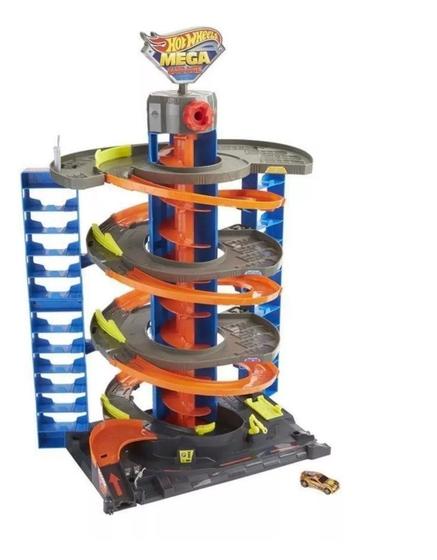 Imagem de Pista Hot Wheels City Mega Garagem Espiral Mattel Gtt95 