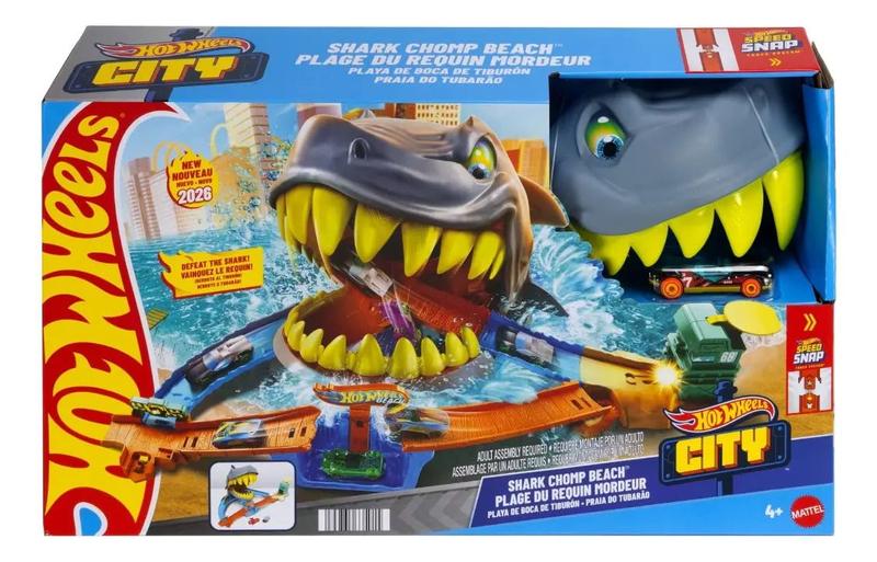 Pista Hot Wheels City Praia Do Tubarão Mattel Multicolor