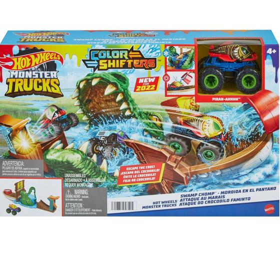 Imagem de Pista Hot Wheels Monster Truck Ataque Crocodilo Faminto