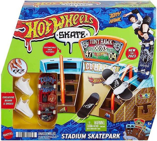 Imagem de Pista Hot Wheels Skate de Dedo Estadio Skatepark - Tony Hawk - Mattel