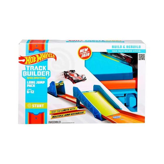 Pista Hot Wheels Track Builder Salto Longo GLC87 Mattel Menor preço em Pista Hot Wheels Track Builder Salto Longo GLC87 Mattel