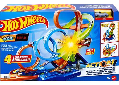 Imagem de Pista Hot Wheels Voltas E Colisões Desafiadoras Mattel Hxr70