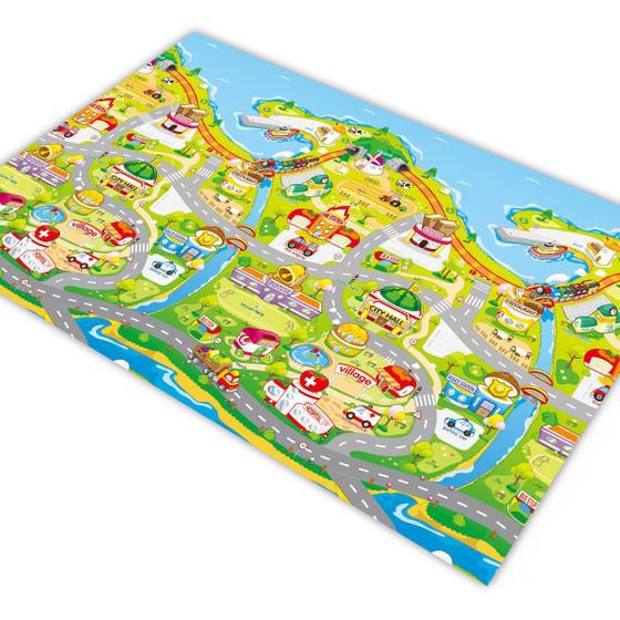 Imagem de Pista Para Carrinho Hotwheels Cidade Village City 1,8X1,2M