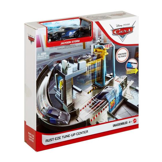 Disney Cars- Playset Pista Scontri Doppia Rust-Eze, con Veicolo Saetta