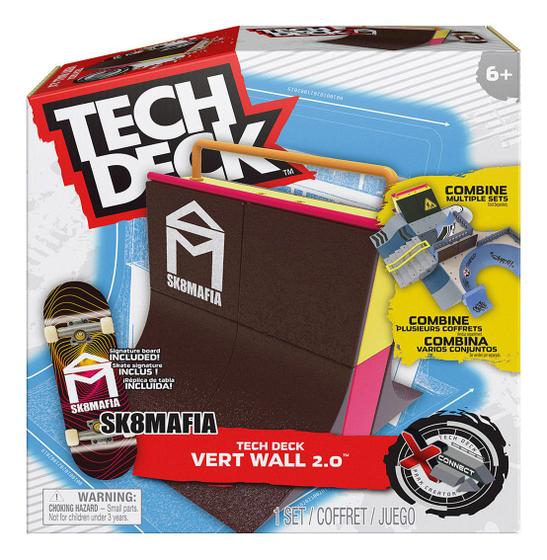 Imagem de Pista Vert Wall 2.0 + Skate De Dedo Sk8mafia - Tech Deck