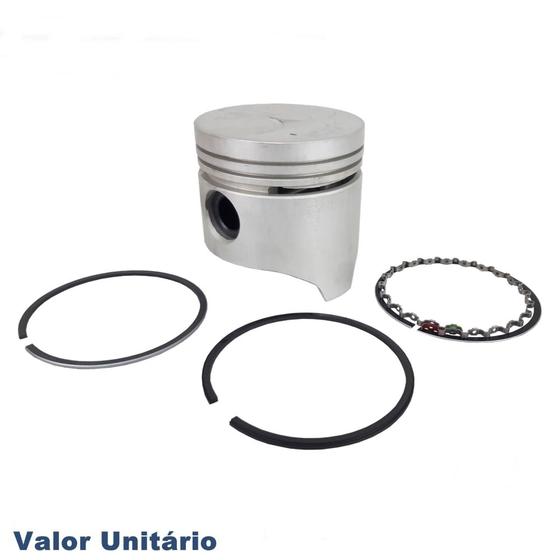 Imagem de Pistão com Anéis de Segmento Medida STD Metal Leve Fiat Uno Premio Fiorino Motor 1.5 Gasolina Todos com Injeção Eletrônica e Carburado