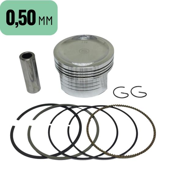 Imagem de Pistão Kit Completo Com Anéis Honda Titan 150 Nxr Bros 150