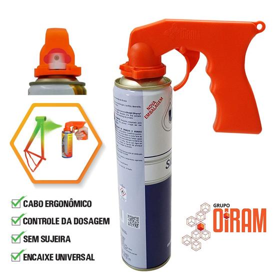 Imagem de Pistola Aplicadora com Gatilho Para Latas Spray Com Adaptador Tinta Aerosol Universal