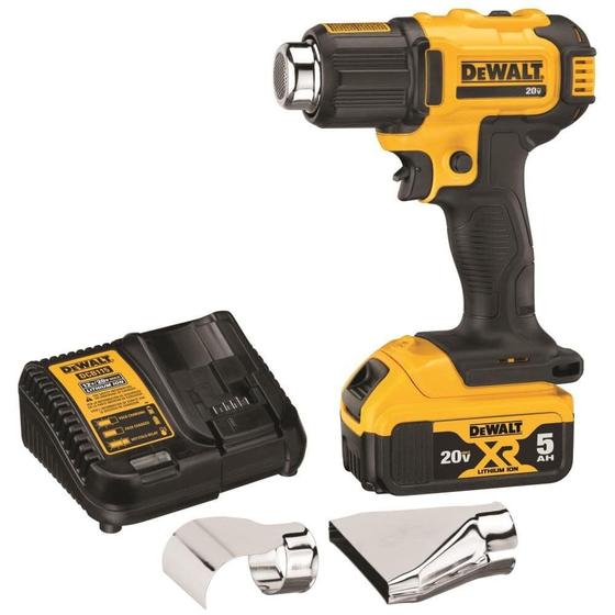 Imagem de Pistola de Calor Dewalt DCE530P1 20V Max - Sem Fio - 990°C com Bateria