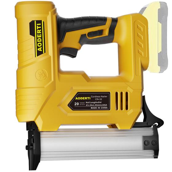 Imagem de Pistola de Pregos Sem Fio AODERTI 20V MAX - Bateria 18GA (15-32mm)