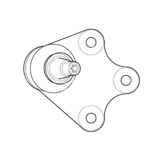 Imagem de Pivo De Suspensão Crossfox Dianteiro Esquerdo Nakata N1069