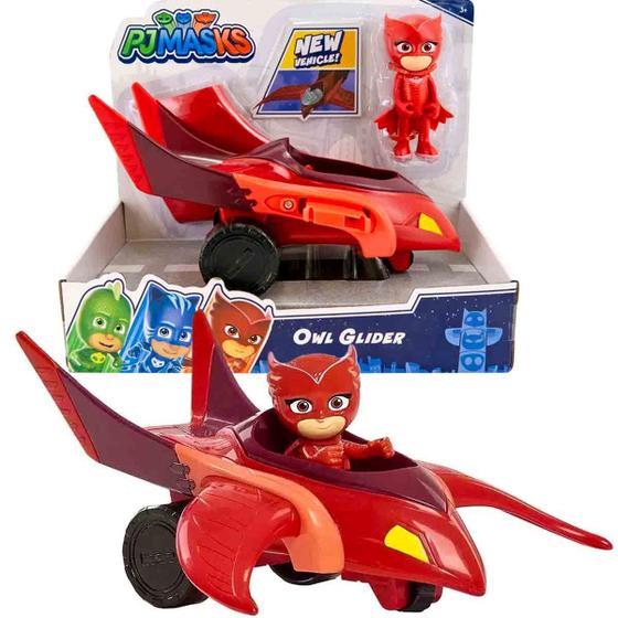 Imagem de PJ Masks Mini Boneco Corujita + Veículo Planador Owl Glider - Multikids BR1266