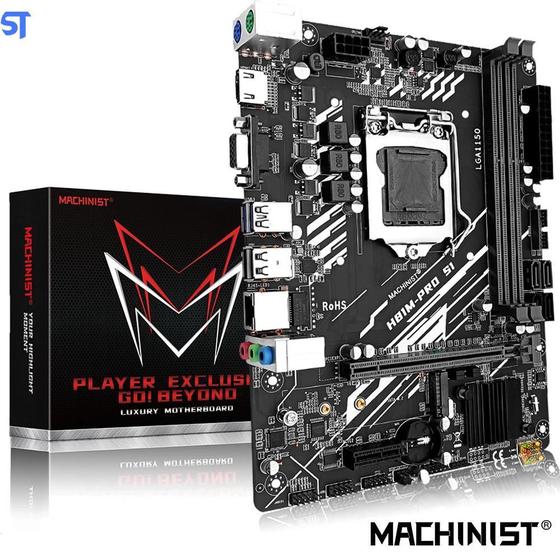 Imagem de Pla Mãe Machinist Ddr3 Lga 1150 H81M Sup I3 I5 I7 Xeon E3 V3