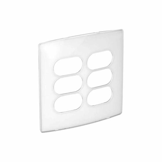 Imagem de Placa 3 + 3 Postos Separados Sugar Gloss 4X4 663433 Nereya - Pial