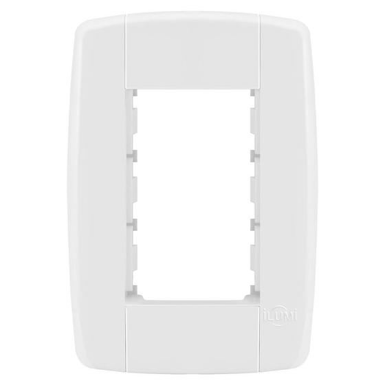 Imagem de Placa 3 Módulos Com Suporte 4X2 - Ilumi Lev - 8710