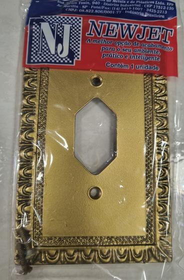 Placa 4 x 2 - um posto para tomada nova modelo colonial Menor preço em Placa 4 x 2 - um posto para tomada nova modelo colonial