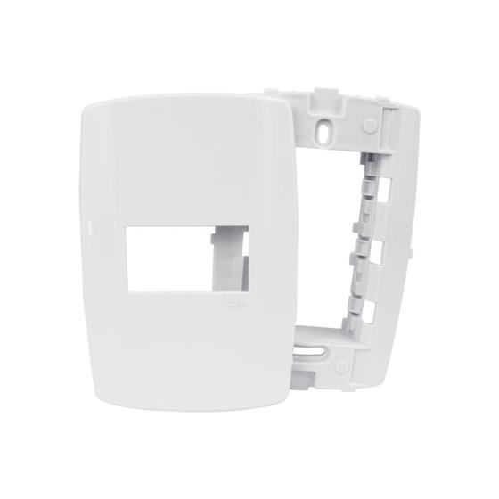 Imagem de Placa 4X2 1 MODULO HORIZONTAL C/ SUPORTE - SLIM - Ilumi 82070