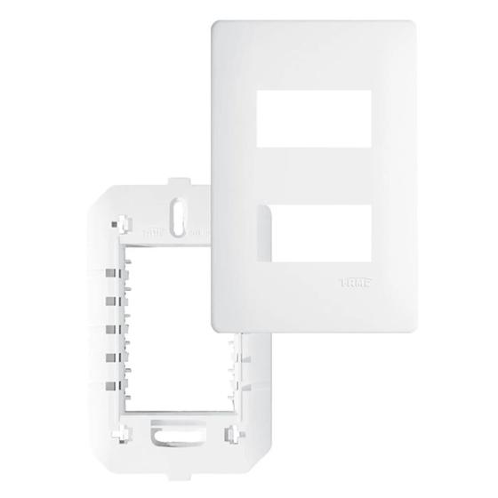 Imagem de Placa 4x2 - 2 módulos com suporte - Fame 