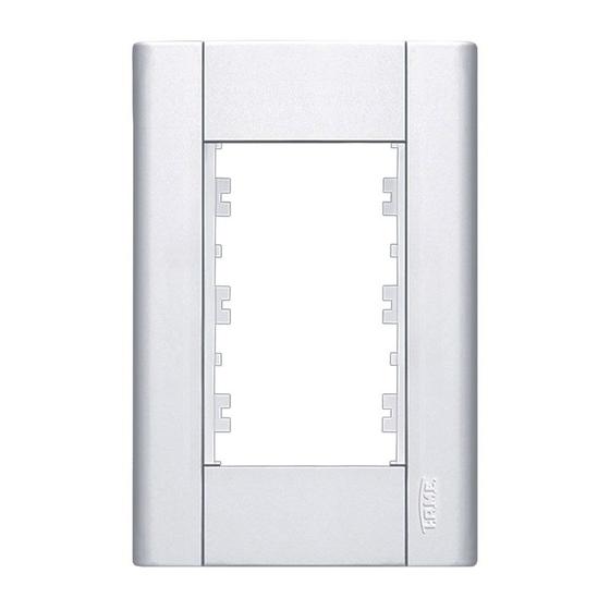Placa 4x2 3 Módulos Branca Modulare Fame Menor preço em Placa 4x2 3 Módulos Branca Modulare Fame