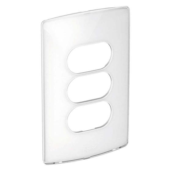 Placa 4x2 3 postos separados sugar gloss Nereya Pial Menor preço em Placa 4x2 3 postos separados sugar gloss Nereya Pial
