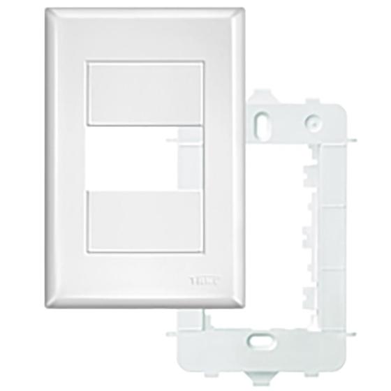 Imagem de Placa 4x2 com Suporte 1 Módulo Horizontal  - Evidence Fame