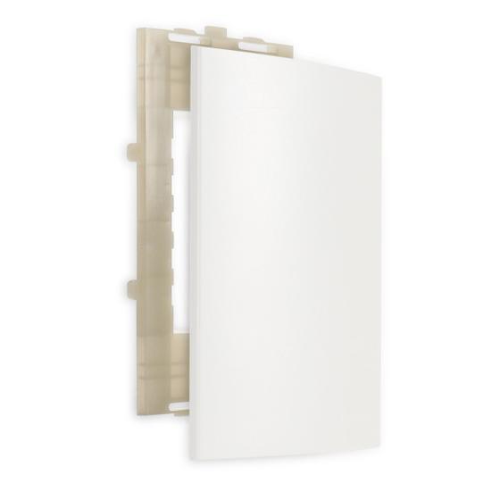 Imagem de Placa 4x2 com Suporte Cega Branco Fosco Clean MarGirius