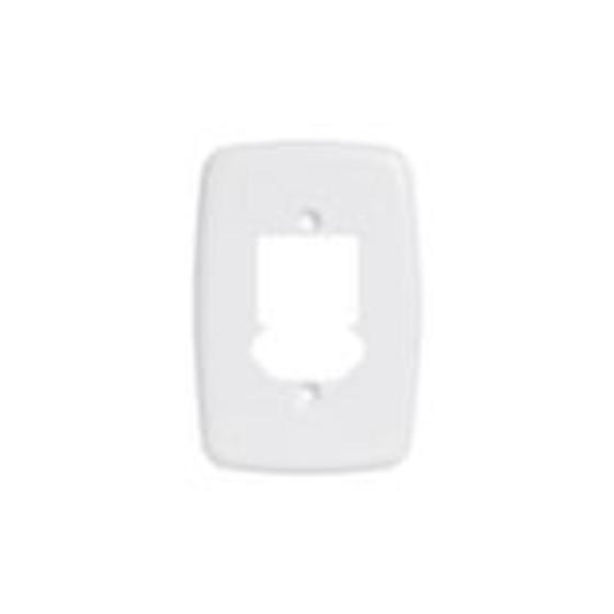 Imagem de Placa 4x2 p/ 2 Interruptores e 1 Tomada Pluzie Ideale Bca Ref. 3243