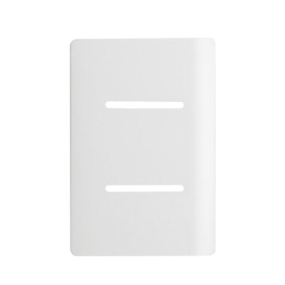 Imagem de Placa 4x2 para 2 Interruptores com Suporte Branco NOVARA