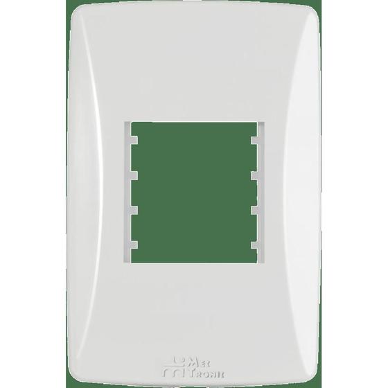 Imagem de Placa 4X2 Para 2 Módulos Com Suporte Petra - 10 Unidades
