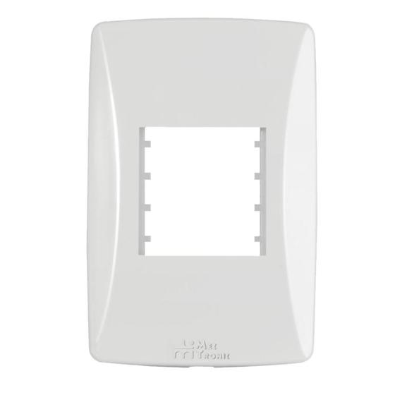 Imagem de Placa 4x2 para 2 Módulos com Suporte Petra  Mec-Tronic - Unidade