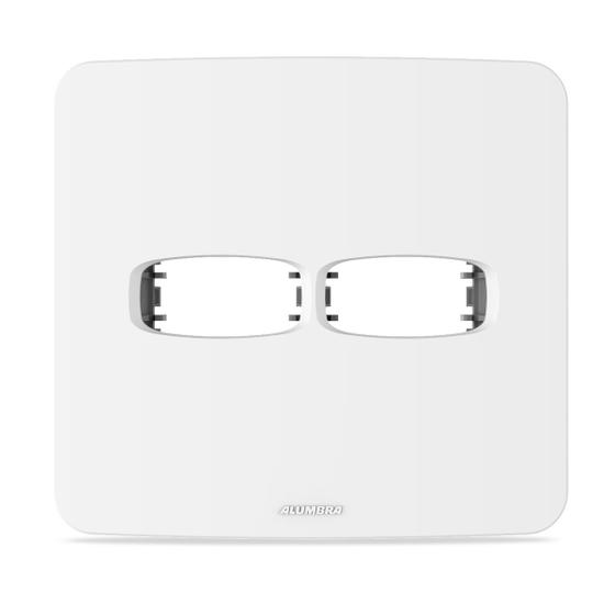 Imagem de Placa 4x4 2 Módulo Com Suporte Branco Gracia Maxx 85671 Alumbra