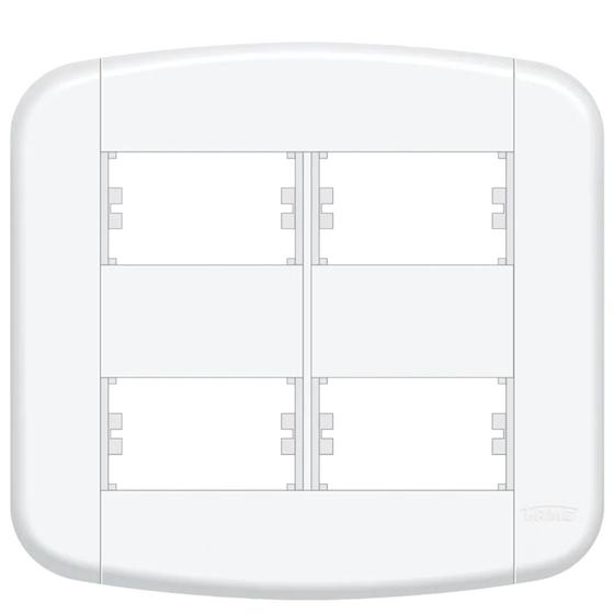 Imagem de Placa 4X4" - 4 Módulos Distanciados Blanc Mais - 11439430 - FAME