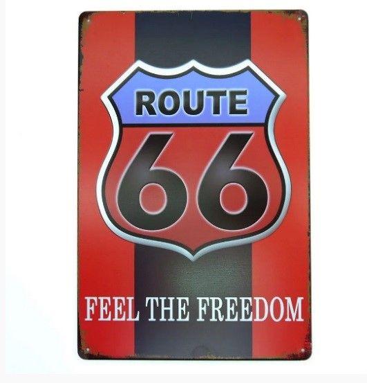 Imagem de Placa 66 Feel The Freedom Vermelho
