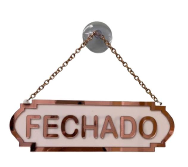 Imagem de Placa Aberto Fechado de Acrilico para comercio