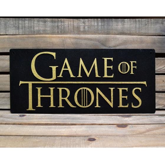 Imagem de Placa Alto Relevo Game Of Thrones, Jogos Geeks Gamers  29 cm