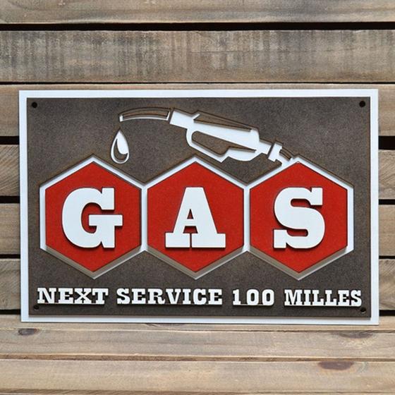 Imagem de Placa Alto Relevo Gas Next Service  90cm