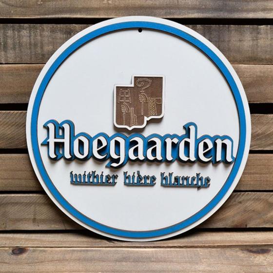 Imagem de Placa Alto Relevo Hoegaarden  Cervejas Especiais 44cm