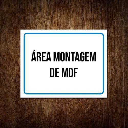 Imagem de Placa Ambiente - Área Montagem De Mdf 27X35