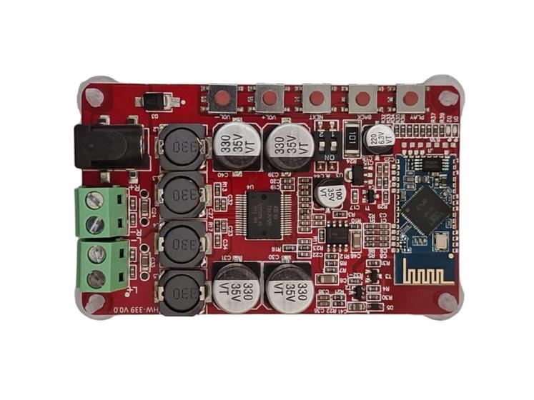 Imagem de Placa amplificador digital estéreo 25w + 25w com bluetooth