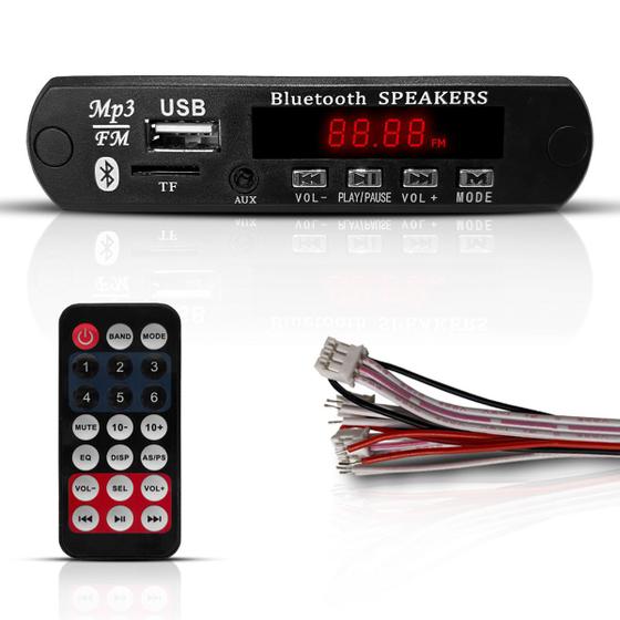 Placa Amplificador Módulo Pendrive Bluetooth Usb P2 Sd Fm Menor preço em Placa Amplificador Módulo Pendrive Bluetooth Usb P2 Sd Fm