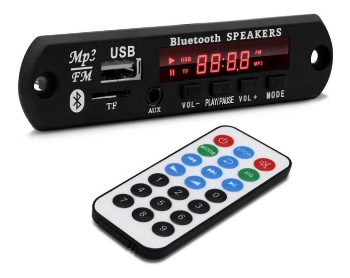 Imagem de Placa Amplificador Modulo Radio Usb Mp3 Aux Sd Bluetooth Fm